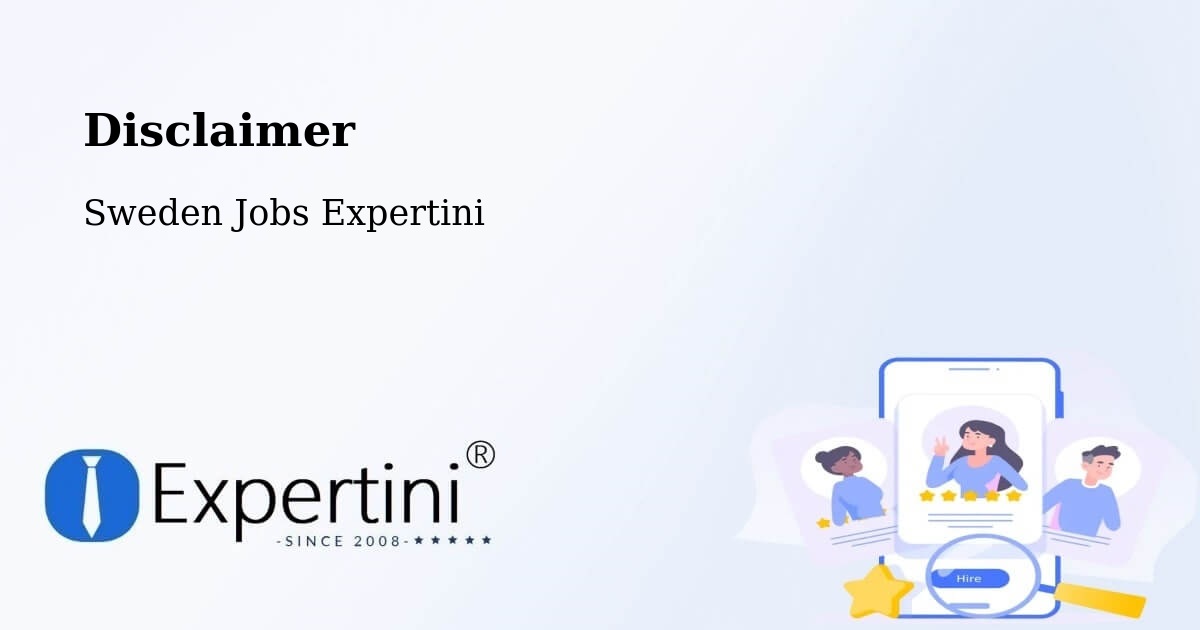 Disclaimer – Trollhättan - Sweden Jobs Expertini