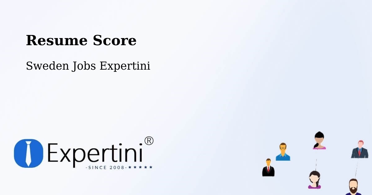 Resume Score & Job Description Match Tool – Trollhättan - Sweden Jobs Expertini